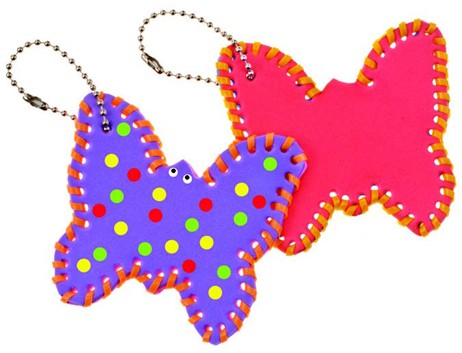 Butterfly Lace Up Key-Chains 