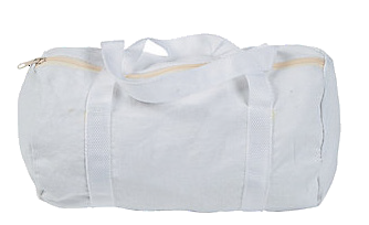 DIY Mini White Duffel Bags