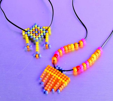 Magic Beads Necklace / Aqua Beads