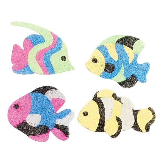 Sand Art Fish Magnets