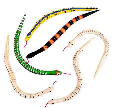 Flexible Wooden Snakes