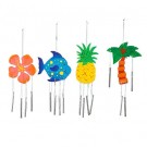 DIY Wooden Tropical Wind Chimes
