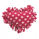 Fleece Valentine Heart Tied Pillow Craft Kit