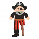 Pirate Clothespin Magnet Craft Kit