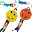 Smiley Face Clip-On Key Chains 