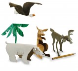 Wild Animal Sculpture Cards
