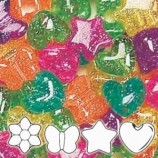 Mixed Pony Beads - Jelly Sparkle 