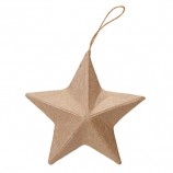 Paper Mache Star Ornament 