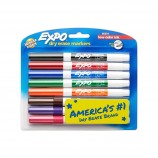 EXPO Low Odor Dry Erase Markers, Fine Tip / 8 Pack 