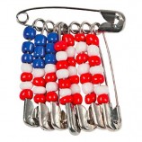 Beaded American Flag Pin Craft Kit
