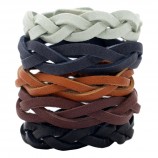 DIY Mystery Braid Leather Bracelets
