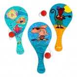 Color Your Own Tropical Paddle Ball Games