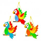 DIY Hanging Tropical Parrots