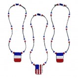 DIY Patriotic Beaded Necklaces
