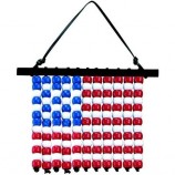 DIY Beaded USA Flag Hangers