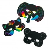Scratch Art Animal Masks