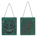 Scratch Art Day of the Dead Ornaments