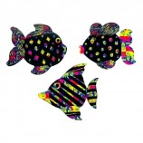 Scratch Art Fish Ornaments