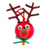 Red Reindeer Christmas Ornament Craft Kit