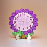 DIY Wooden Flower Clocks 